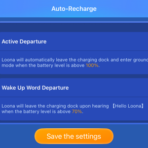 Loona Recharge Settings Step 5