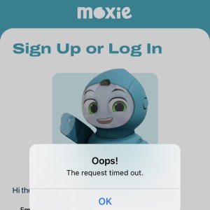 Moxie app timeout