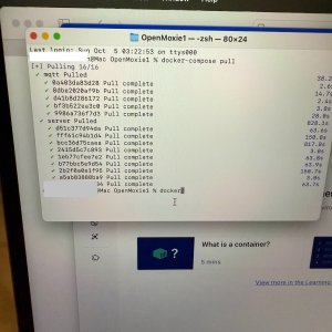 OpenMoxie terminal on Mac.