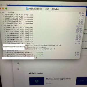 Docker folder terminal on Mac.
