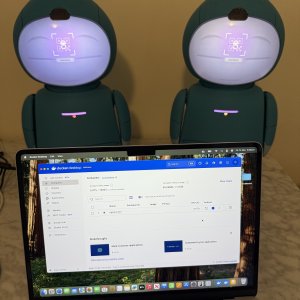 OpenMoxie face icon resetting IP by showing Migration QR Code.