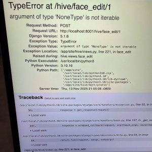 Open Moxie Face Editor Error.