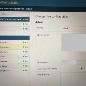 Enter IP address in box beside External Host