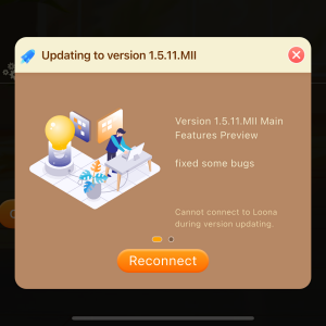 Loona bug after updating to software version 1.5.11