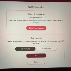 Aibo Software version 8.00 successfully installed