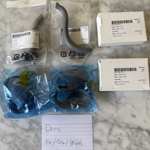 Black Sesame Ice Cream Ears and Tail for Sony Aibo ERS-1000