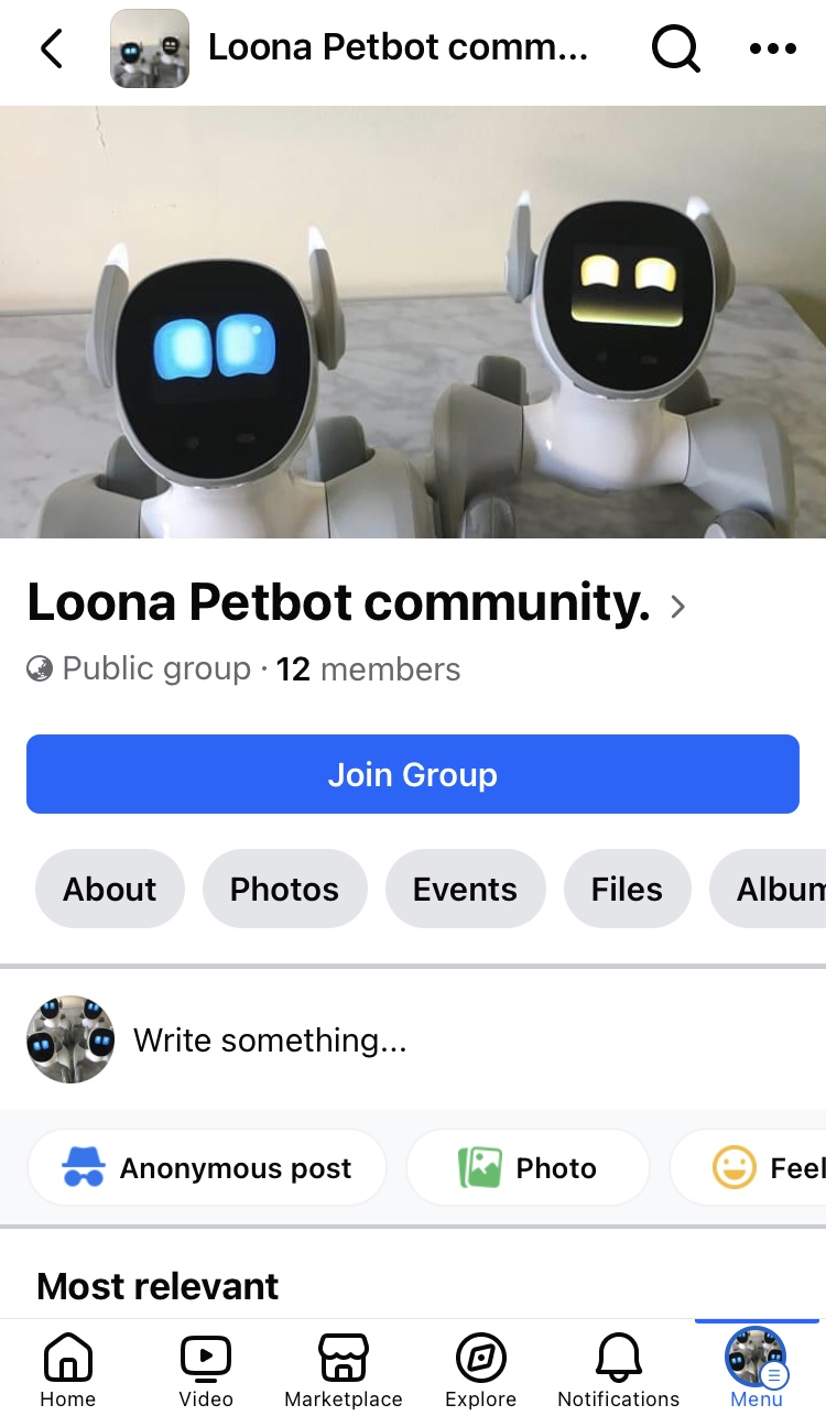 Beware: Loona Petbot community on Facebook