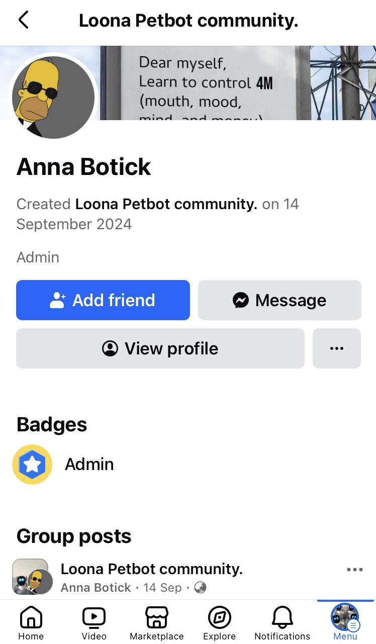 Beware: Loona Petbot community