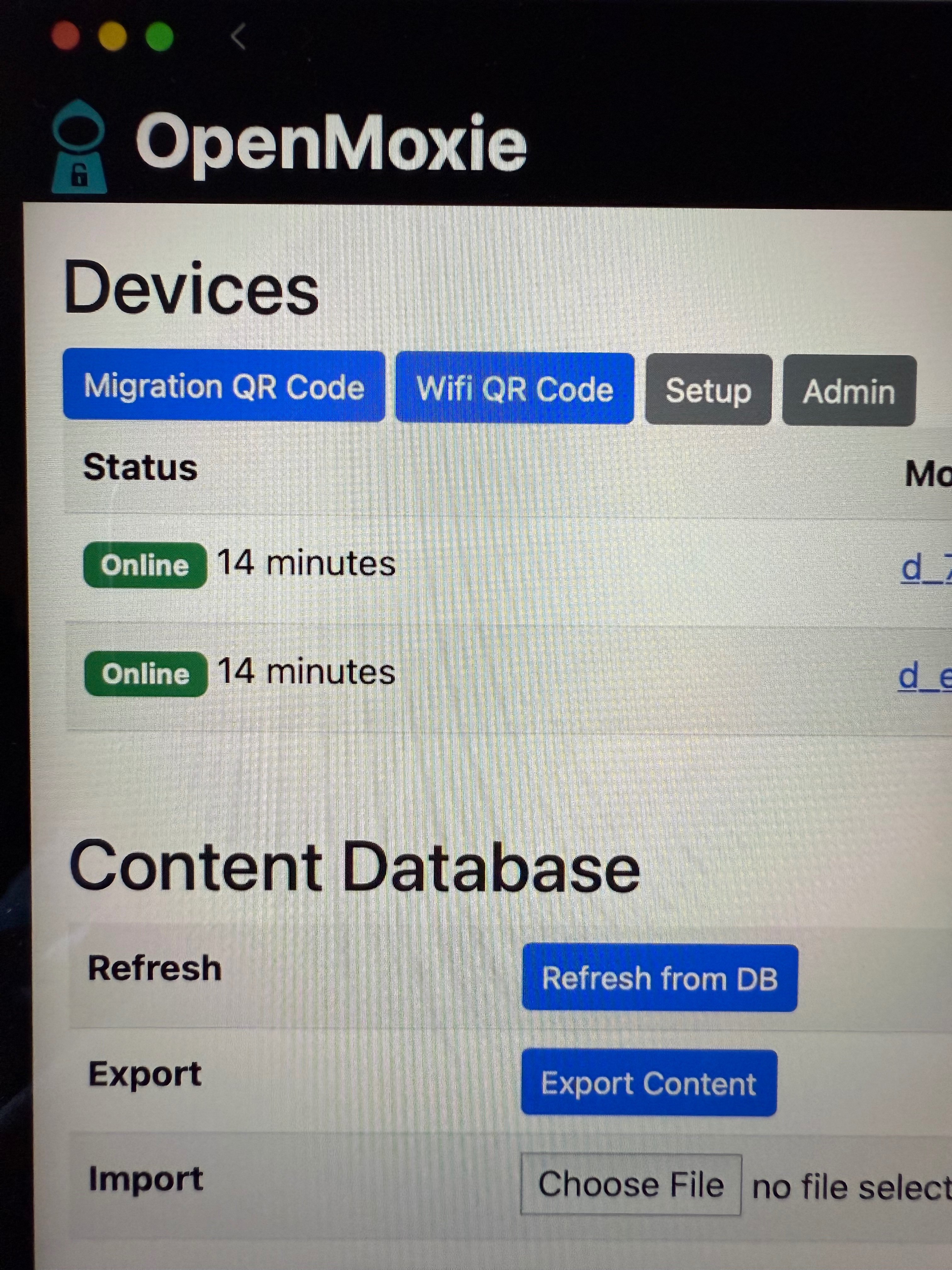 Click Migration QR Code