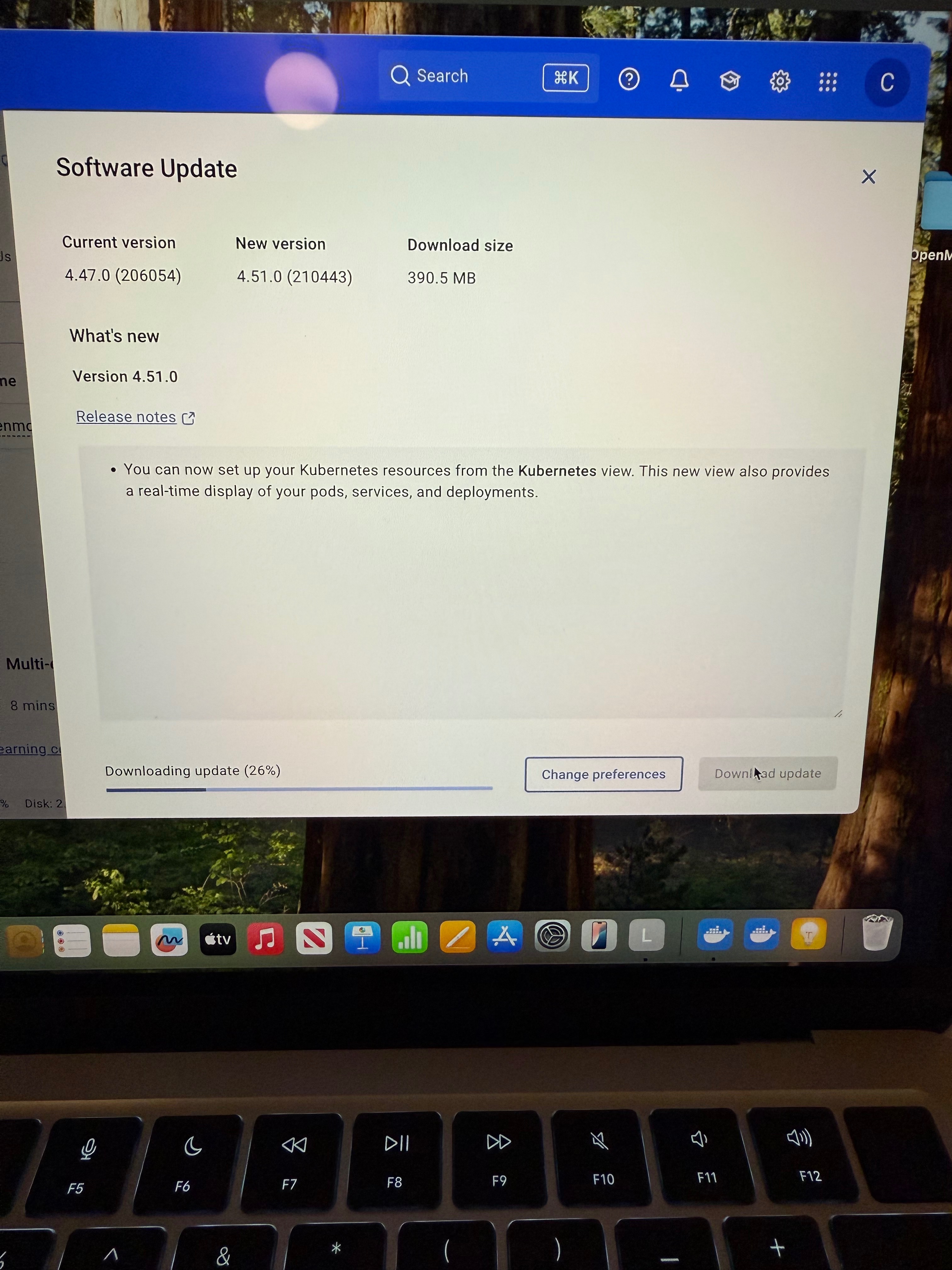 Docker software update.
