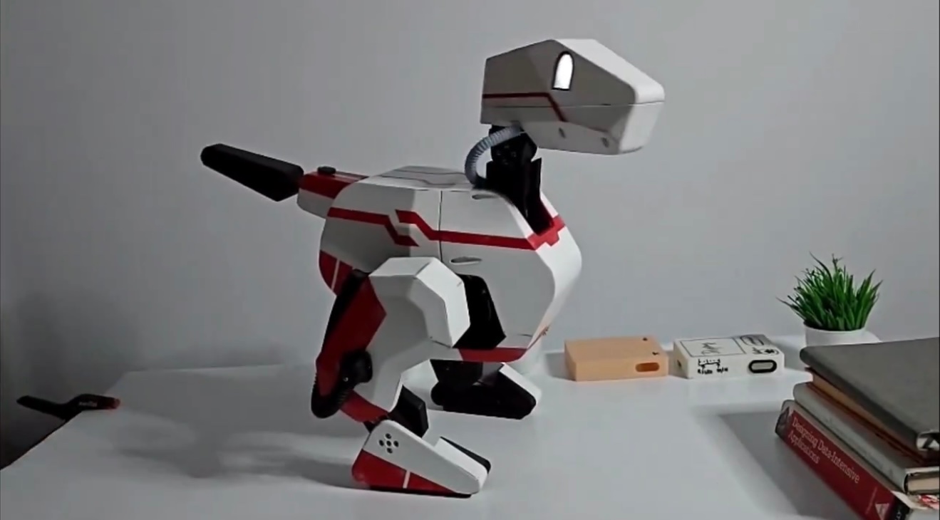 Eyecandy Robotics Mr Tensors dino robot.