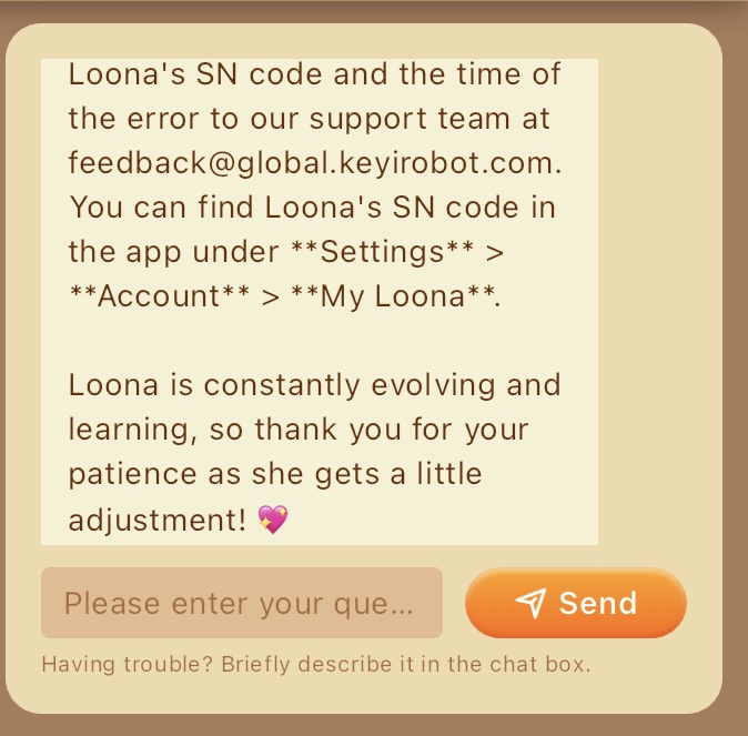 Loona’s serial number SN code