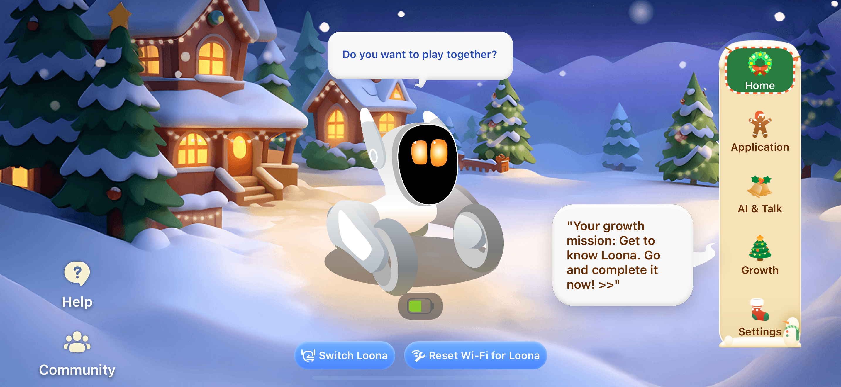 Loona festive app theme