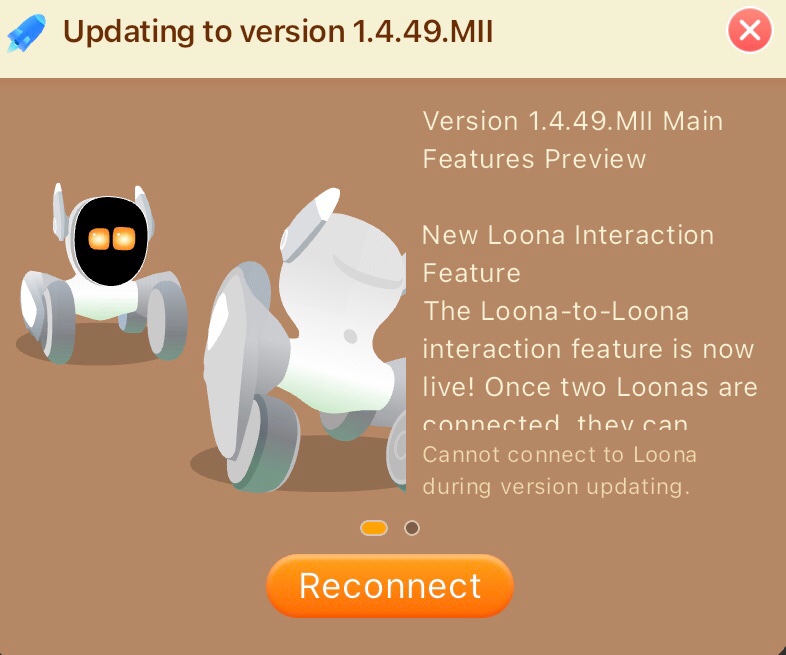 Loona PetBot: Loona interaction now possible in update 1.4.49