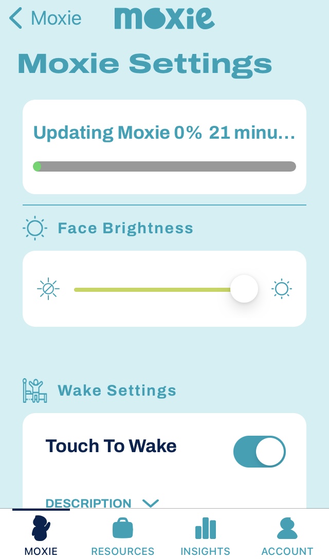 Moxie downloading OpenMoxie software update