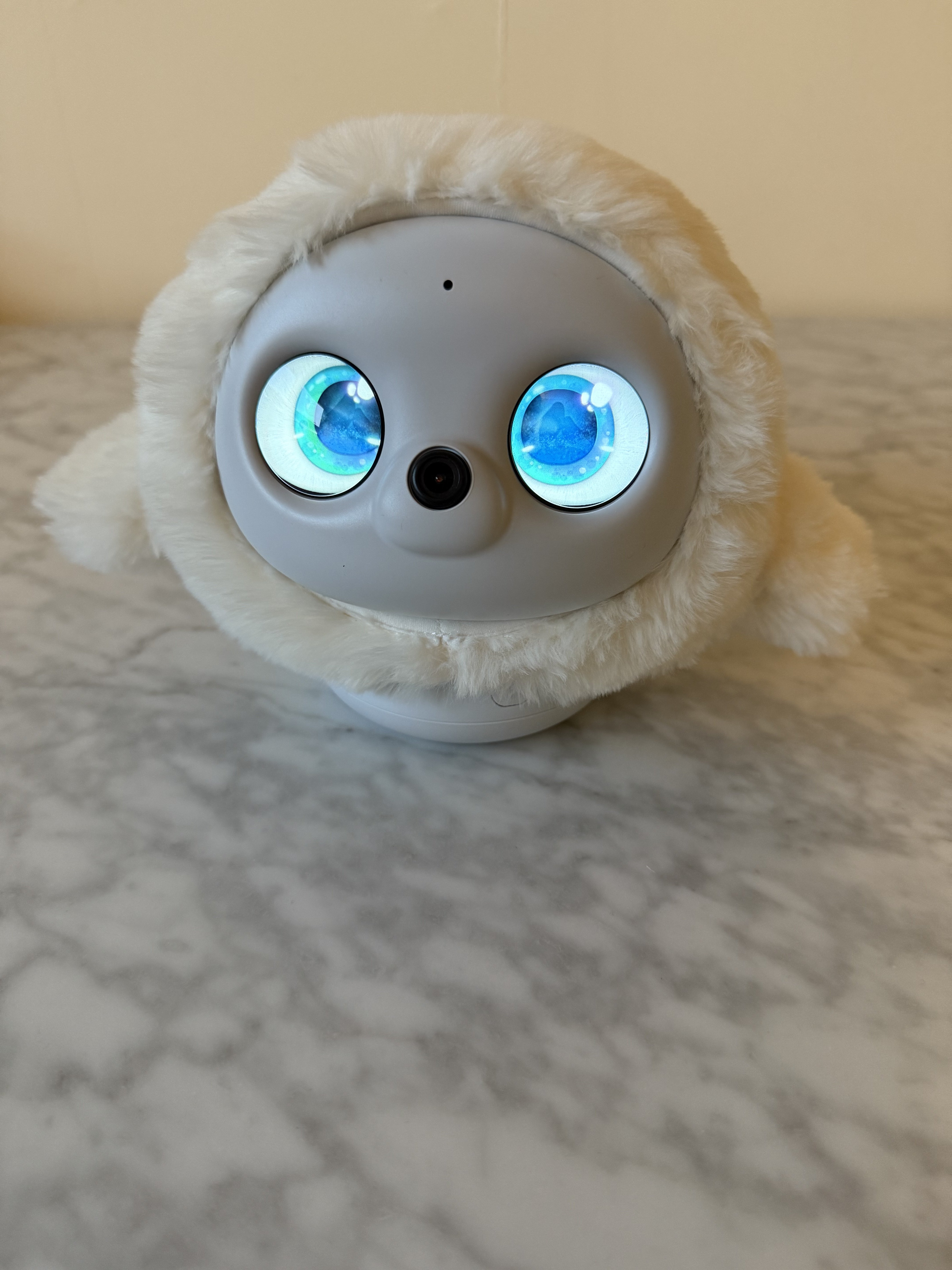 Ropet’s eyes upon waking up.