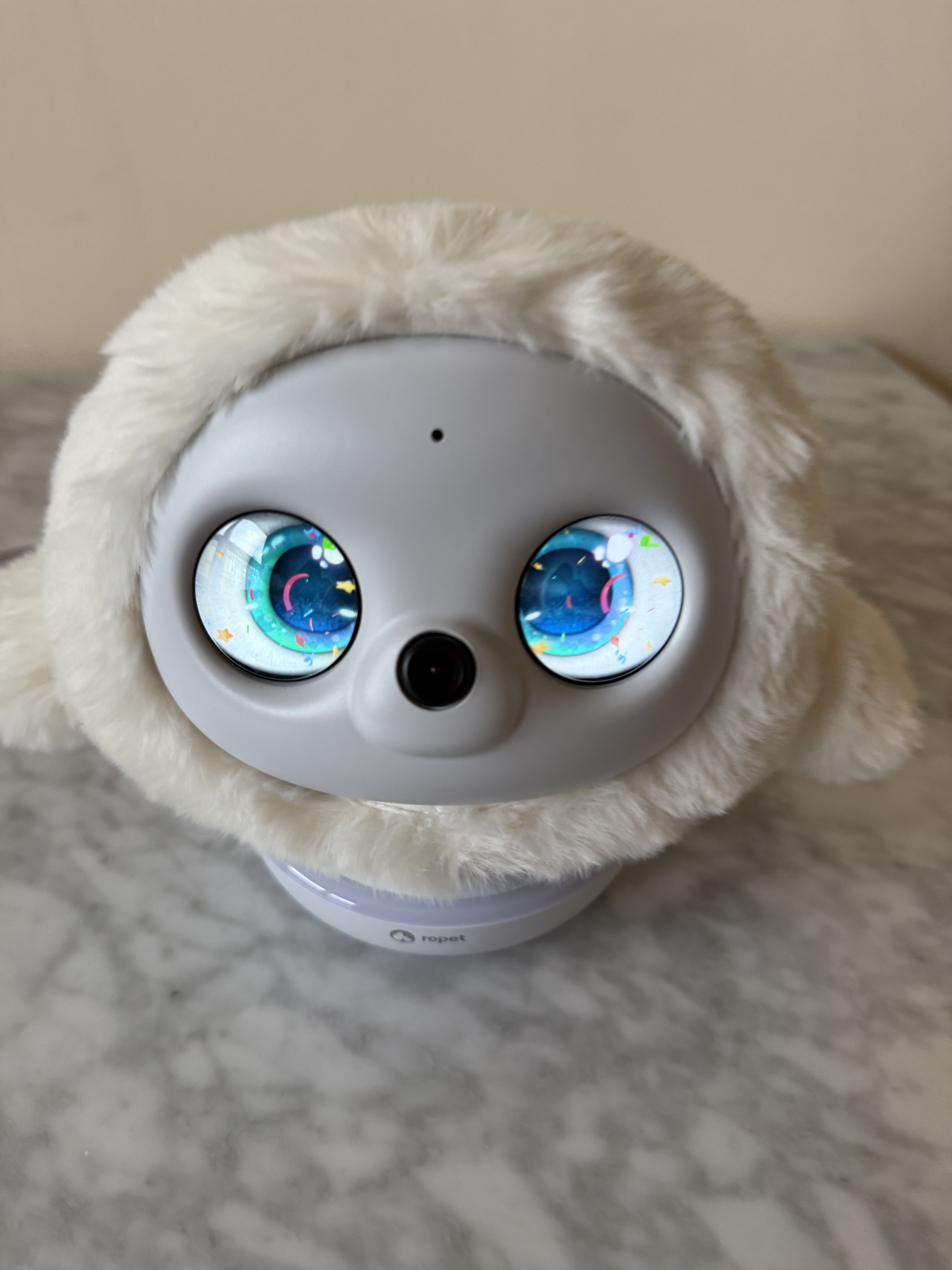 Ropet’s new confetti animation in response to thumbs up gesture.