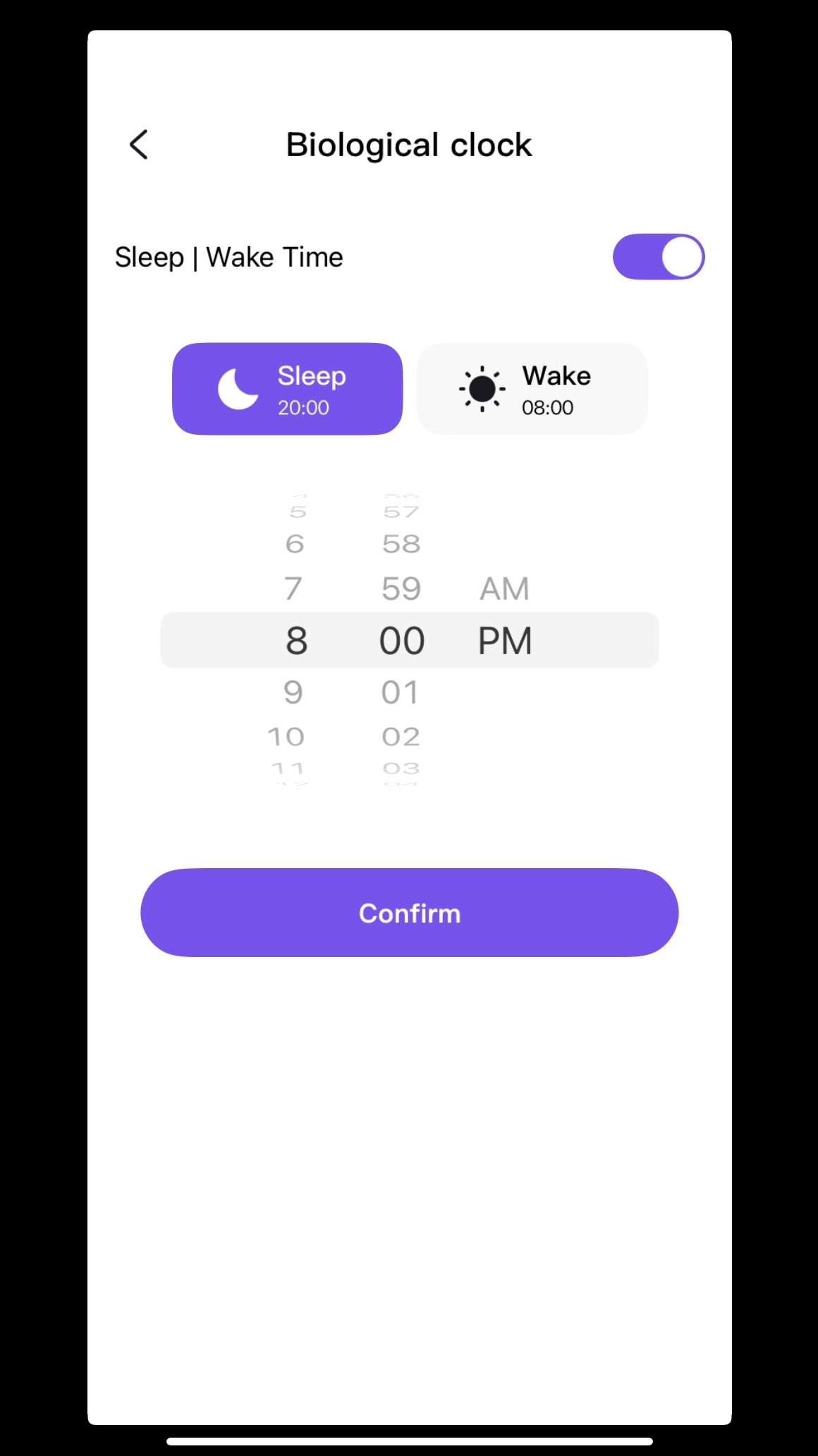 Ropet Biological Clock Toggle On