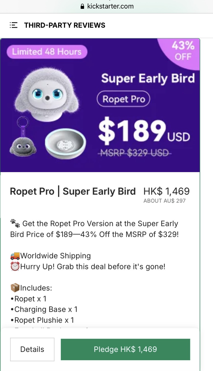 Ropet Kickstarter Pro