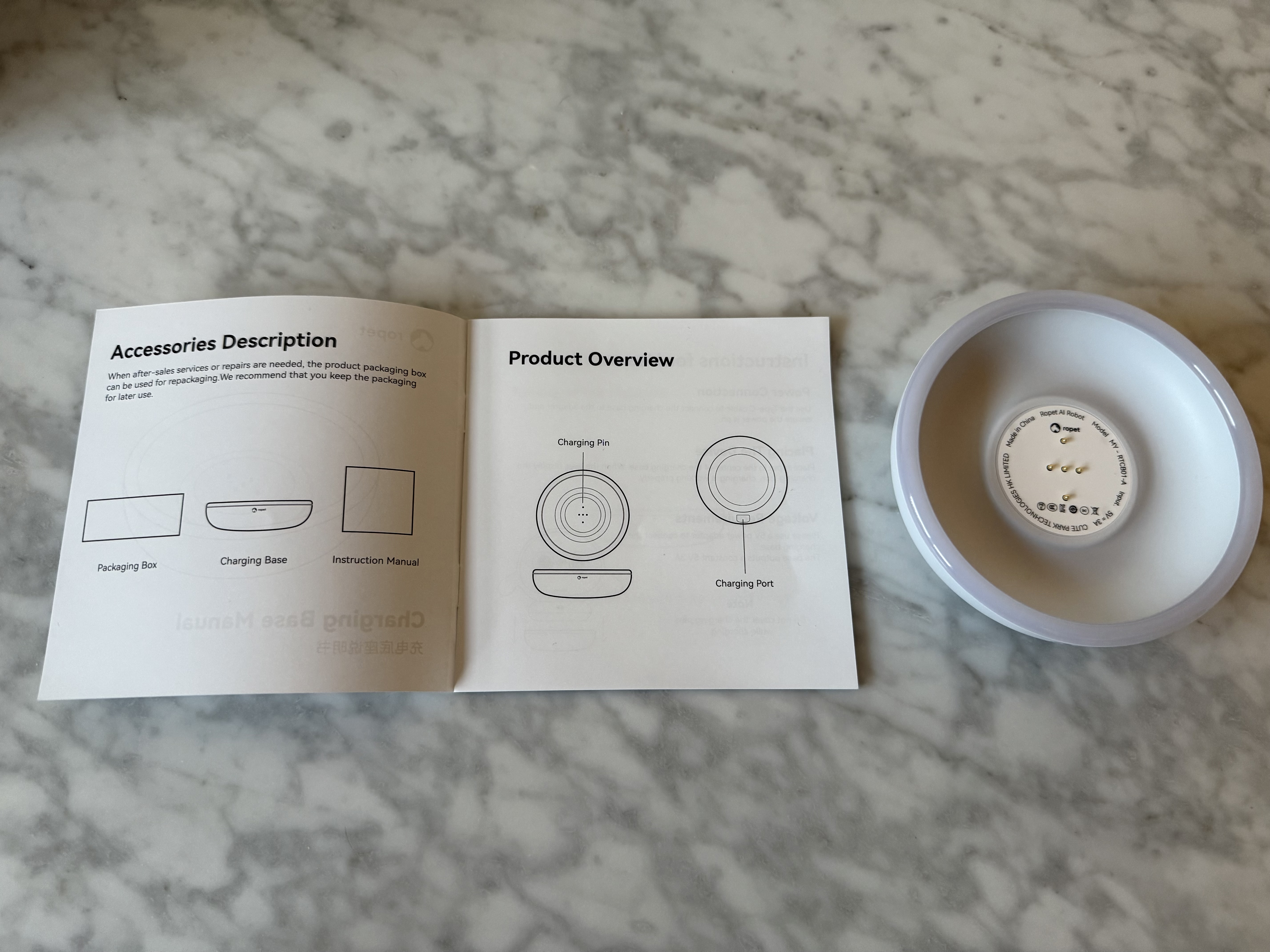 Ropet Pro charging base.