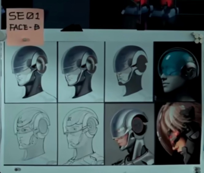 SE01 “FACE-B” with anime style hair.