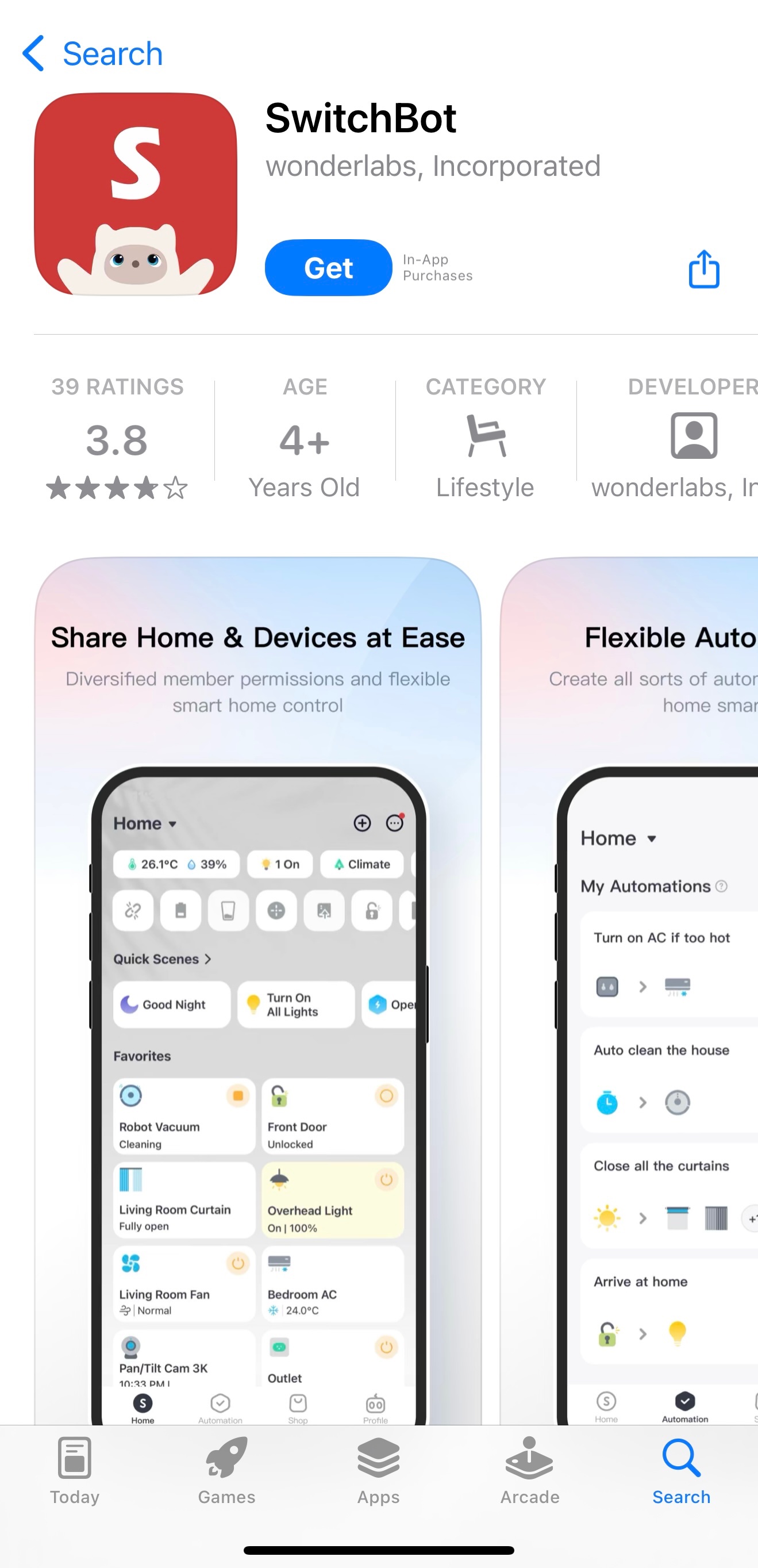 SwitchBot app logo displaying Kata Friends robot