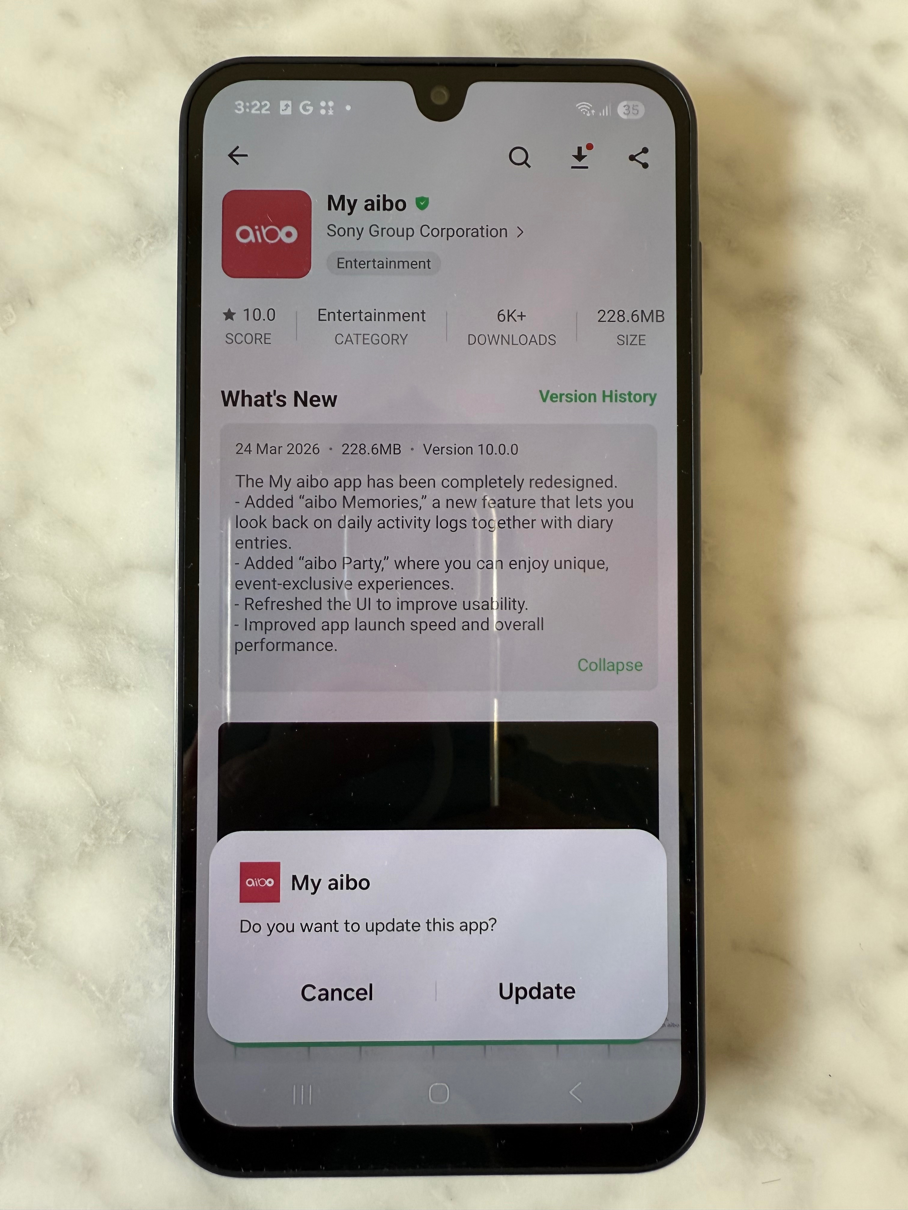 Updating My Aibo app via APK Pure